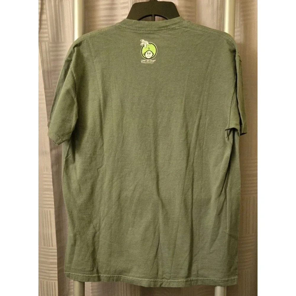 Life‎ is Crap Green Golf Pond Unhappy Mad T Shirt Medium